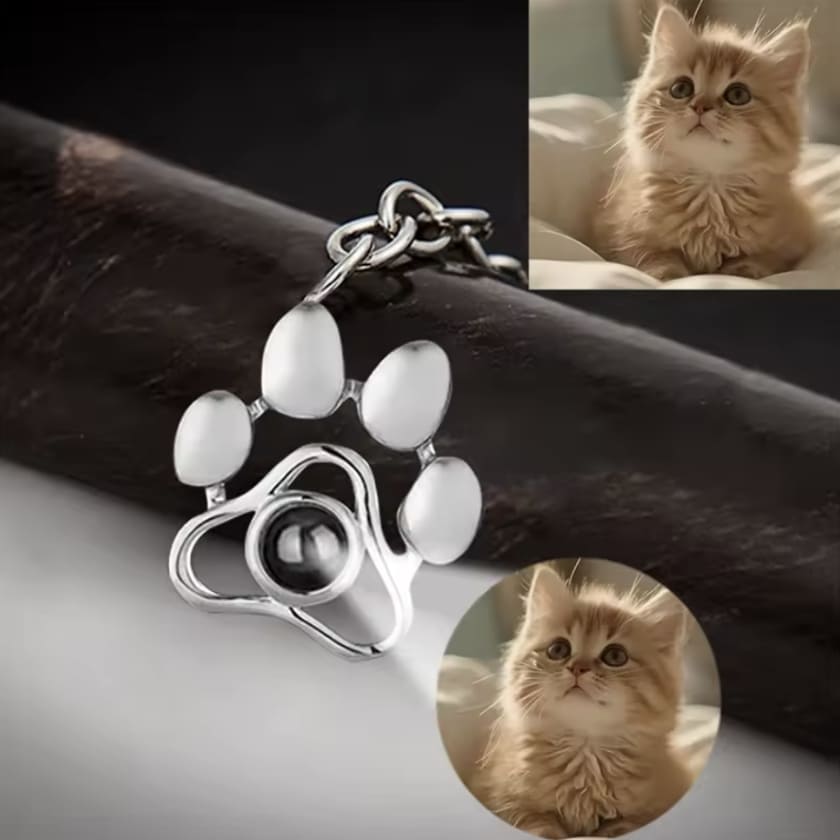 Personalisierter Pfoten-Anhänger mit Foto