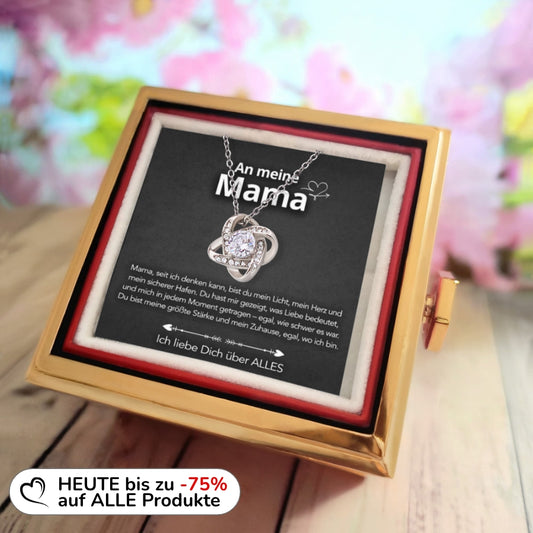 An meine Mama - LoveBox Deluxe – Ewige Rose mit Knotenkette
