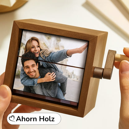 Personalisierte Fotobox mit Kurbel