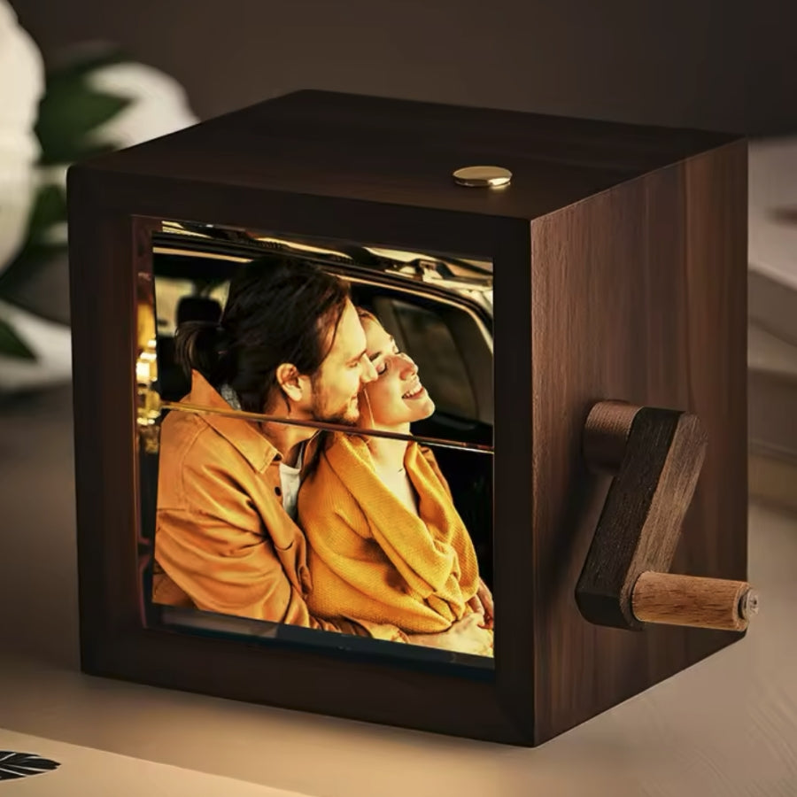 Personalisierte Fotobox mit Kurbel