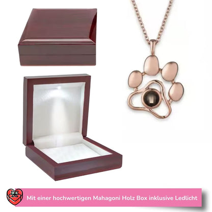 Personalisierte Pfoten-Halskette mit Foto