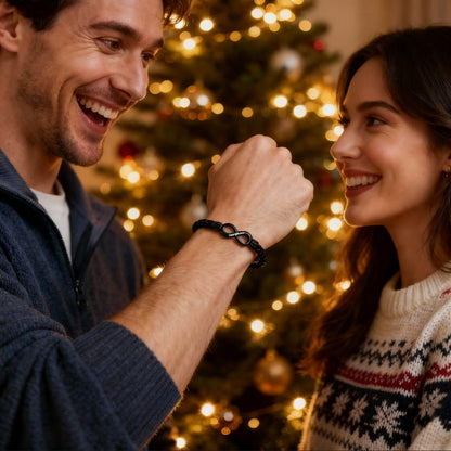 An meinen Mann – Personalisiertes Infinity Armband mit Gravur