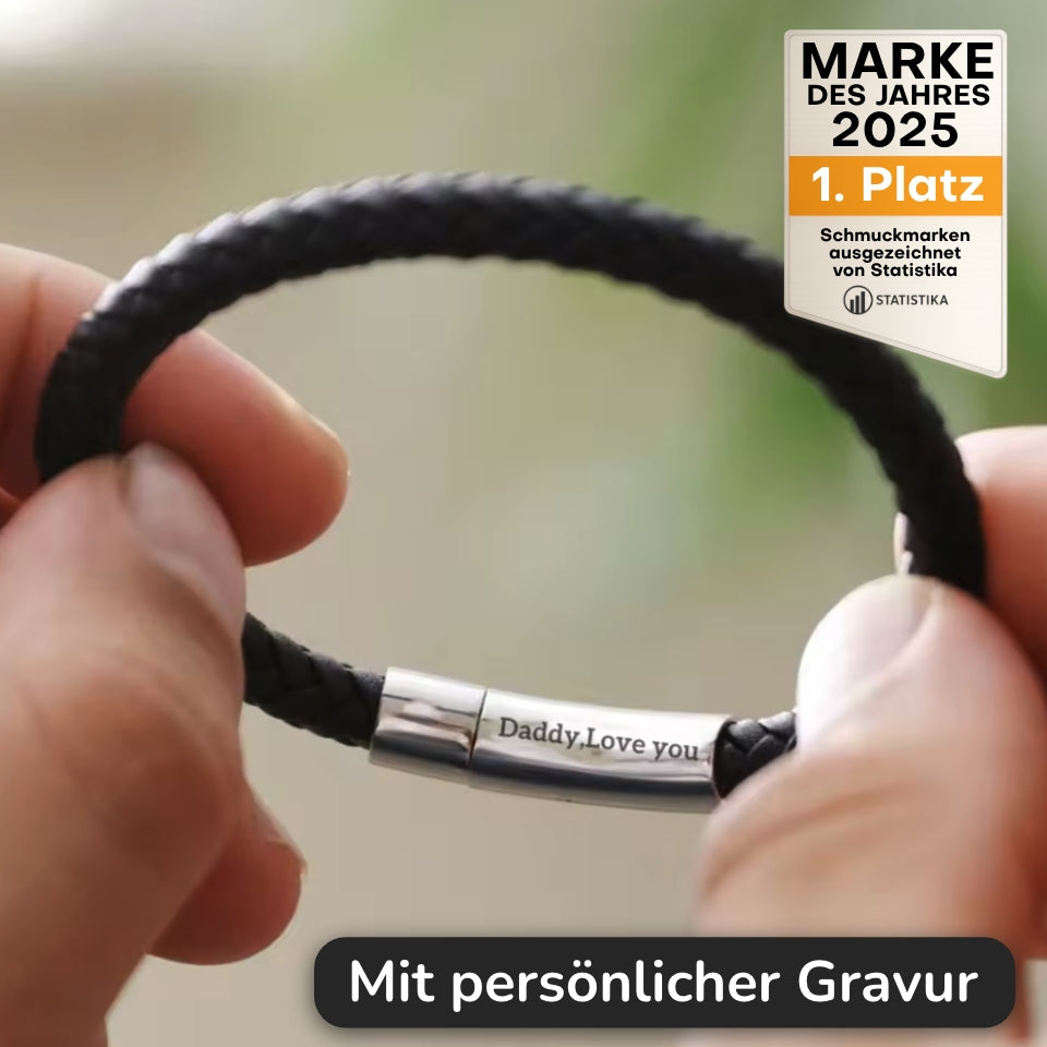 Lederarmband mit Gravur-Element