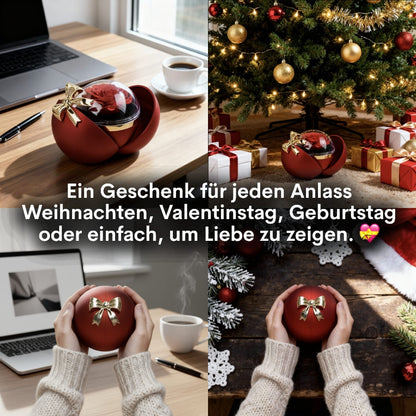 Ewige Rose in Kugelbox - Zirkonia Halskette