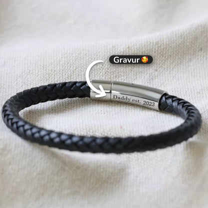 Lederarmband mit Gravur-Element