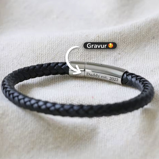 Lederarmband mit Gravur-Element