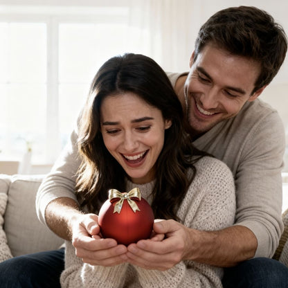 Ewige Rose in Kugelbox - Zirkonia Halskette