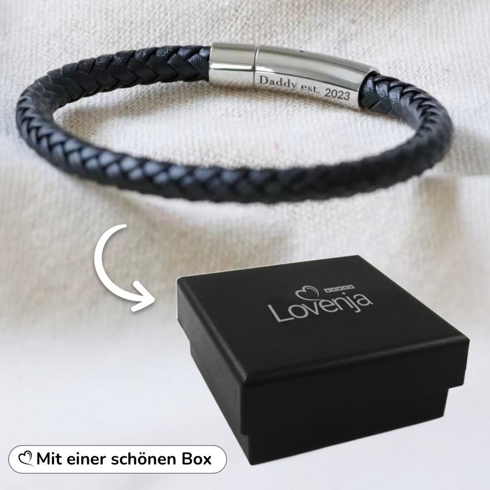 Lederarmband mit Gravur-Element