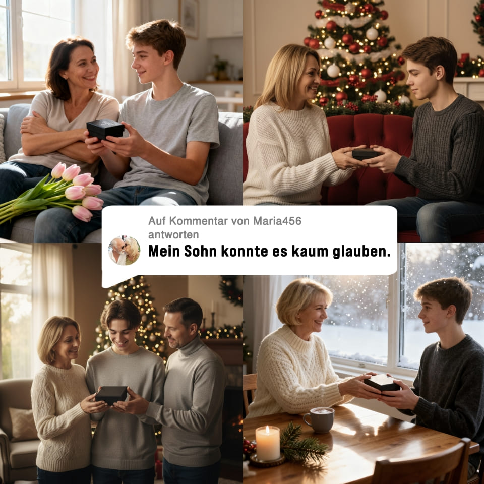 An meinen Sohn - Vergiss niemals - Lederarmband