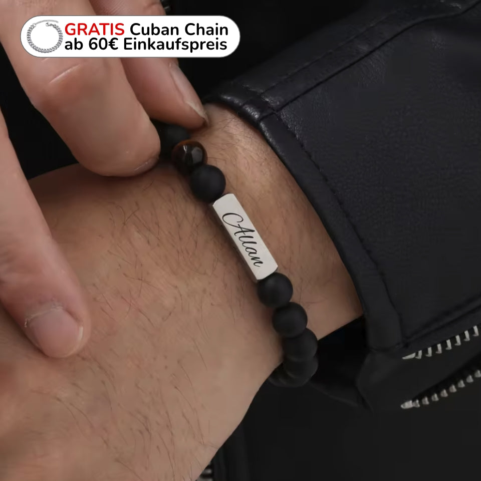 Perlenarmband mit Gravur-Element