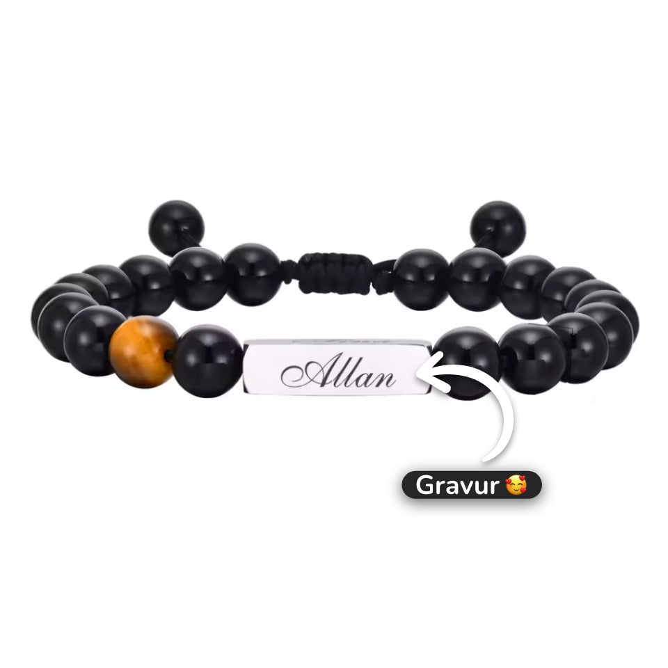 Perlenarmband mit Gravur-Element