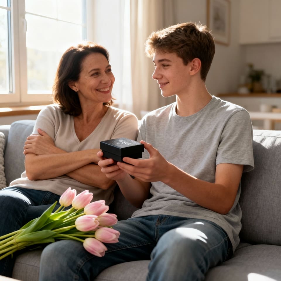 An meinen Sohn - Vergiss niemals - Lederarmband