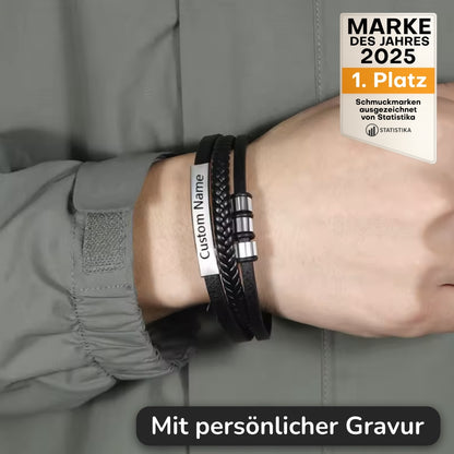 Lederarmband mit Gravur-Element