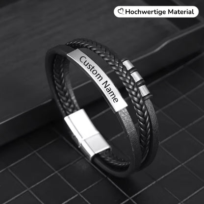 Lederarmband mit Gravur-Element