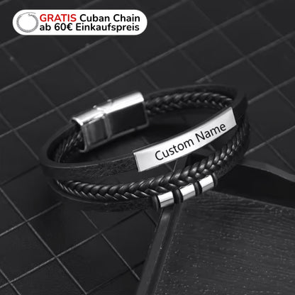 Lederarmband mit Gravur-Element
