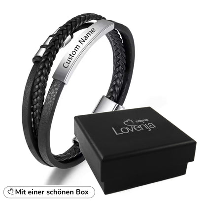 Lederarmband mit Gravur-Element