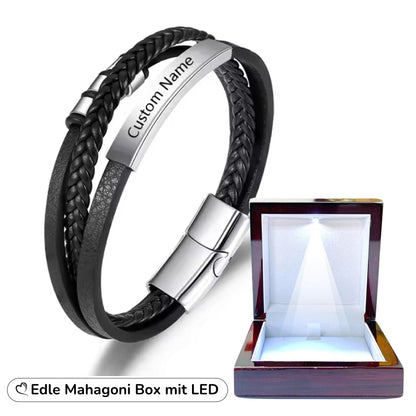 Lederarmband mit Gravur-Element