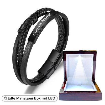 Lederarmband mit Gravur-Element