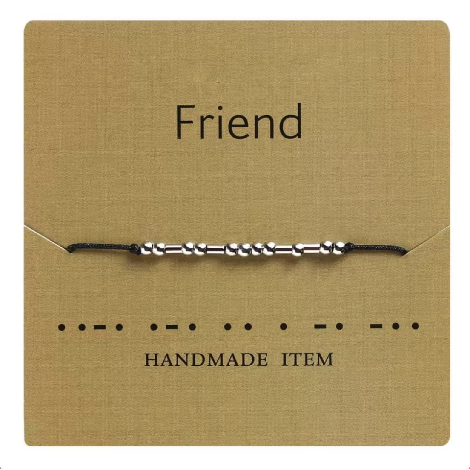 Morsecode Armband DIY Set – 1230-teiliges Schmuck Bastelset mit Perlen, Karten & Schnur