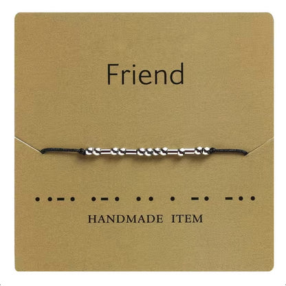 Morsecode Armband DIY Set – 1230-teiliges Schmuck Bastelset mit Perlen, Karten & Schnur