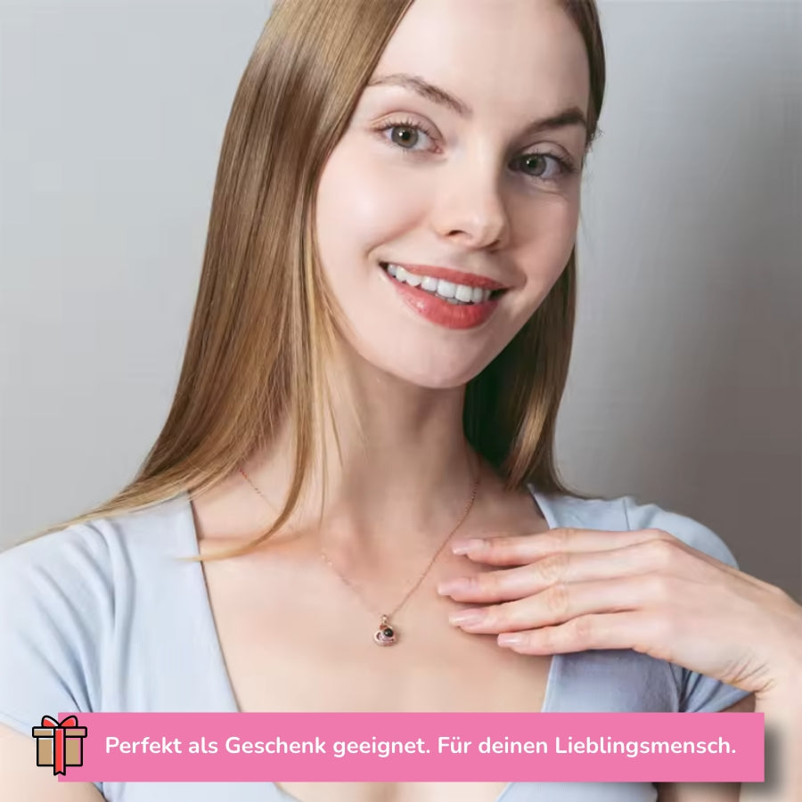 Personalisierte Herz-Halskette mit Foto
