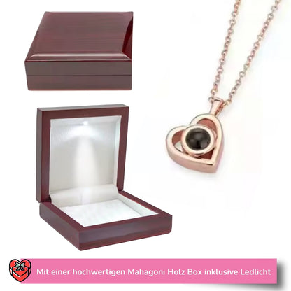 Personalisierte Herz-Halskette mit Foto