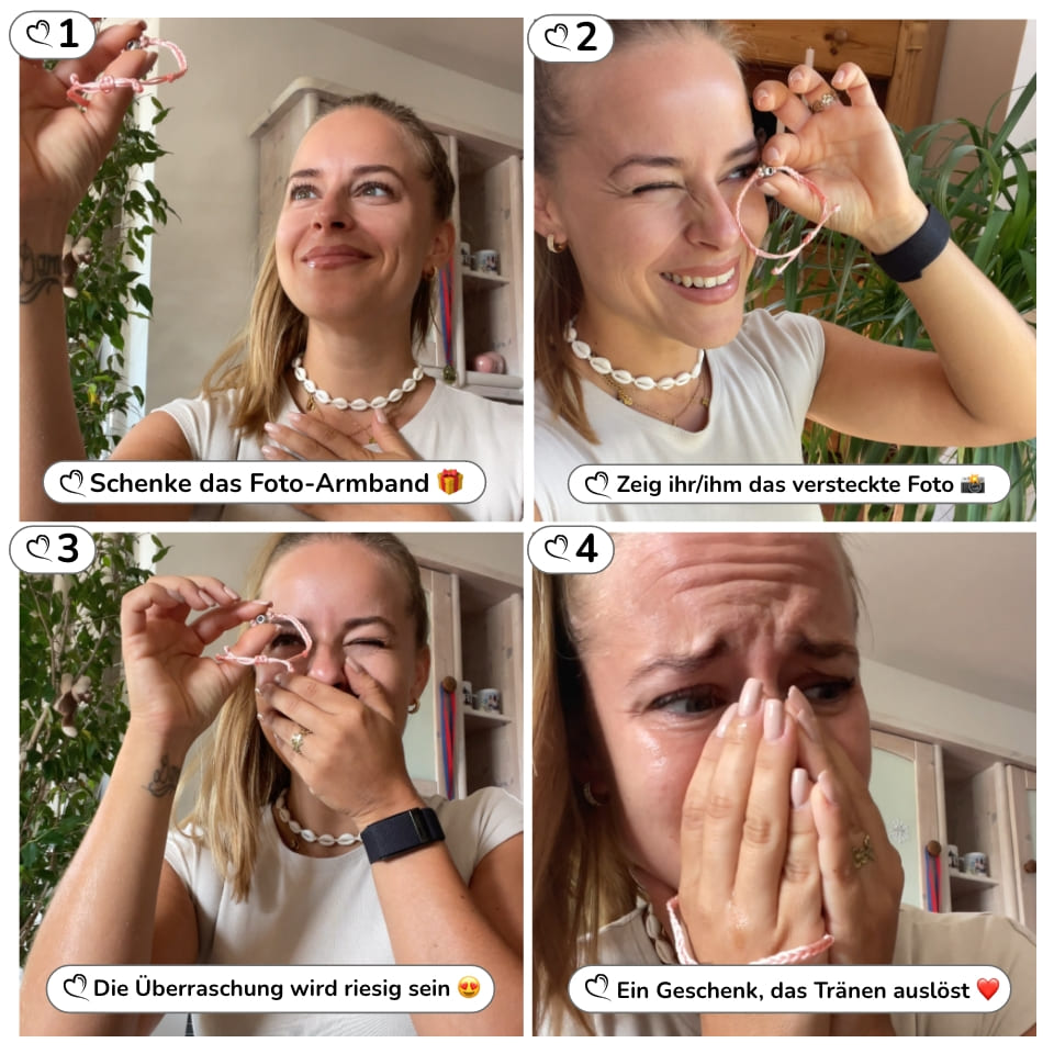 Personalisiertes Fotoarmband mit eigenem Bild