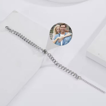 Fotoarmband mit eigenem Foto - Cuban Chain