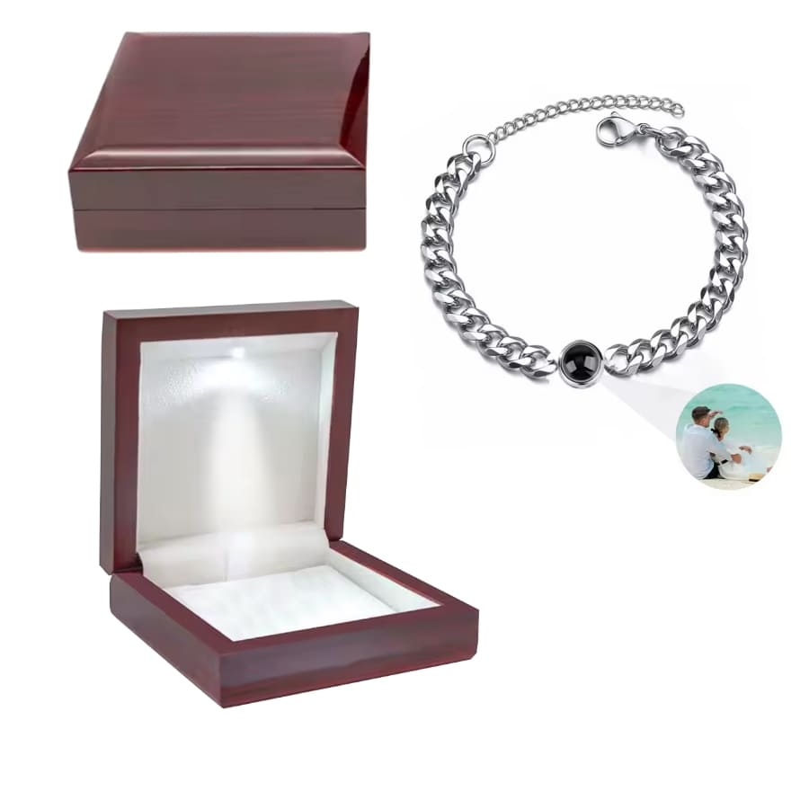 Fotoarmband mit eigenem Foto - Cuban Chain