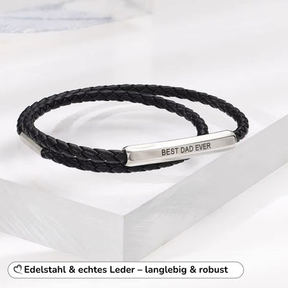 Lederarmband mit personalisierter Gravur