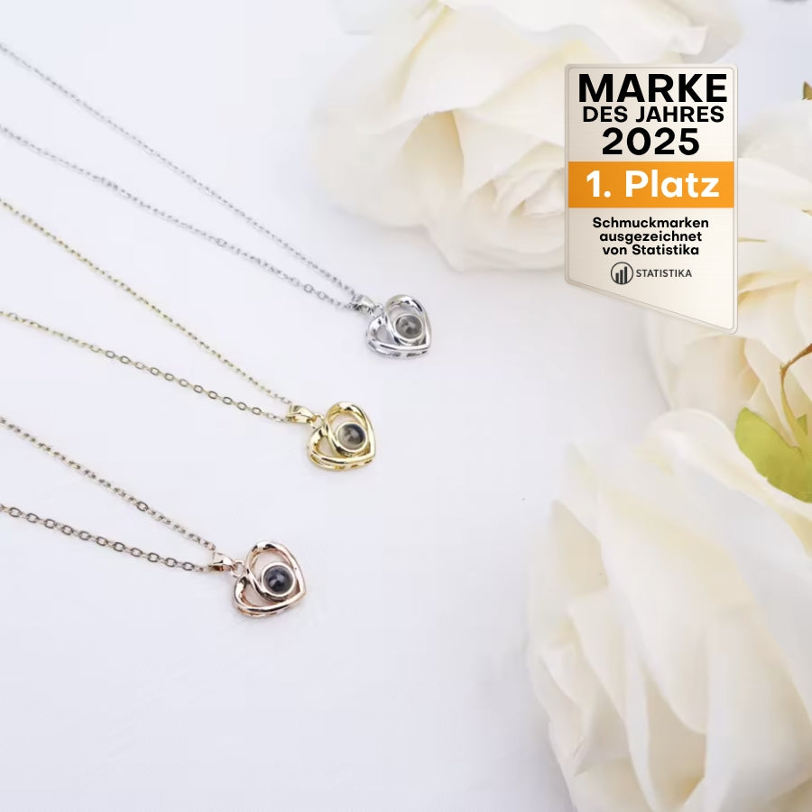 Herzhalskette mit personalisiertem Foto