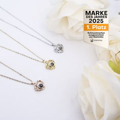Herzhalskette mit personalisiertem Foto