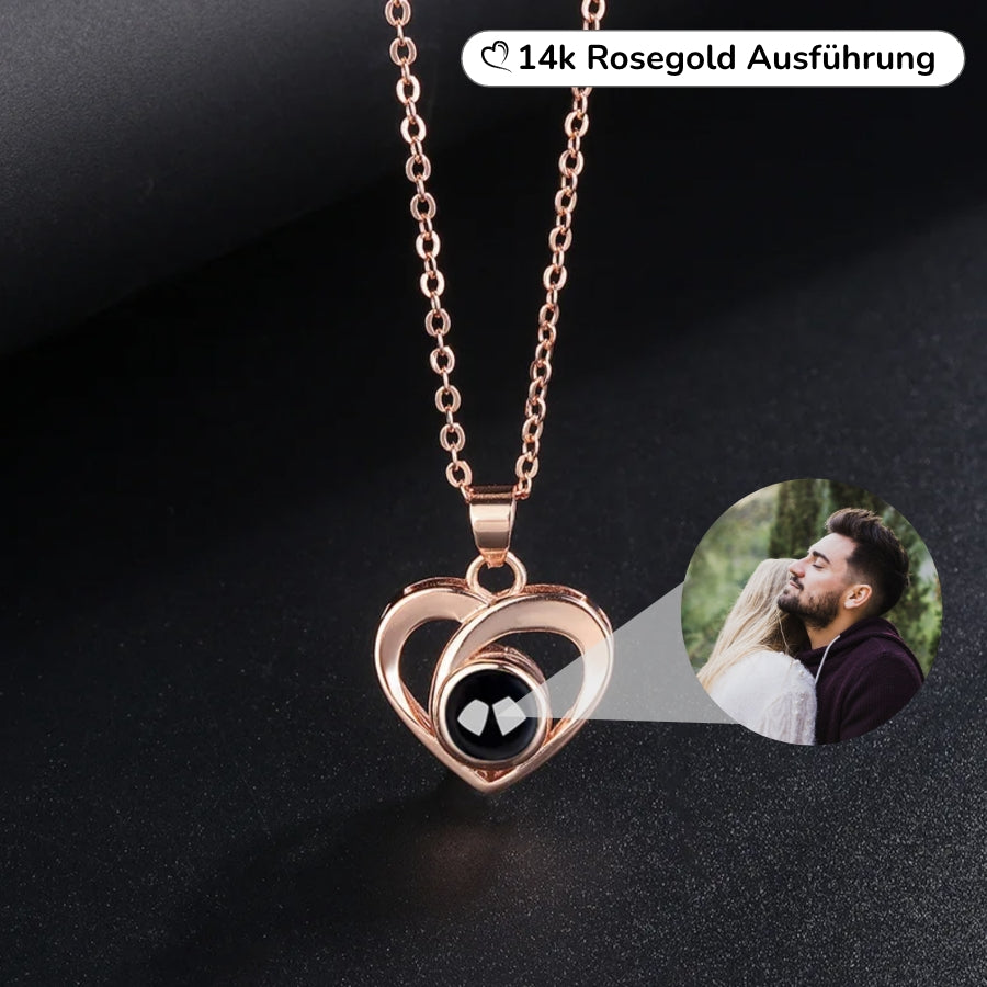 Herzhalskette mit personalisiertem Foto