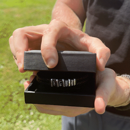 Herren Armband mit Gravur Namen
