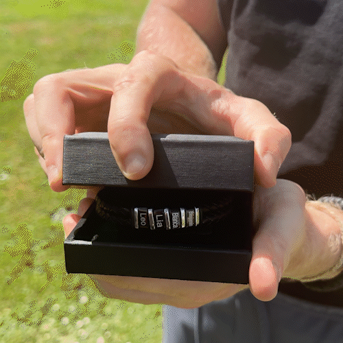 Herren Armband mit Gravur Namen