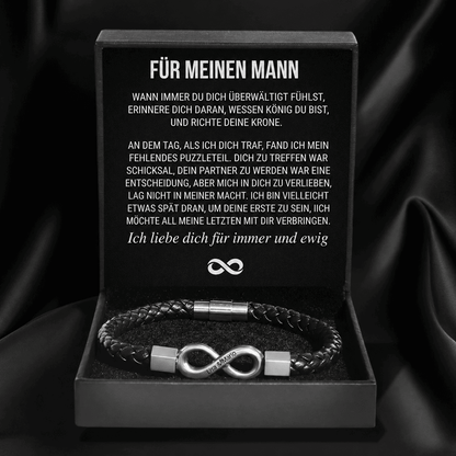 An meinen Mann – Personalisiertes Infinity Armband