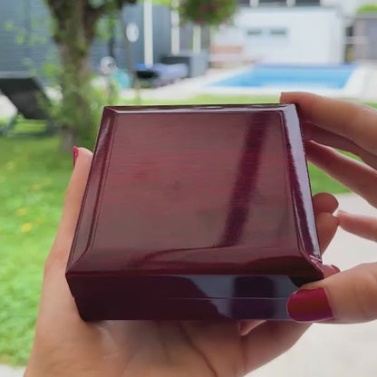 An meinen Schatz – Herzanhänger in 14k Weißgold / 18k Gelbgold Veredelung