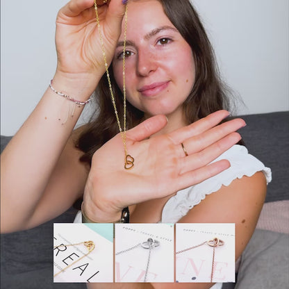 RosenHerz Gravur – Ewige Rose & Doppelherz-Gravurschmuck im Set