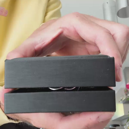 An meinen Sohn - Geflochtenes Edelstahl Lederarmband