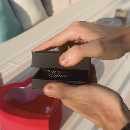 An meinen Sohn - Vergiss niemals - Lederarmband