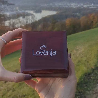 An meinen Schatz – Herzanhänger in 14k Weißgold / 18k Gelbgold Veredelung